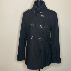 Green with Envy wool pea coat